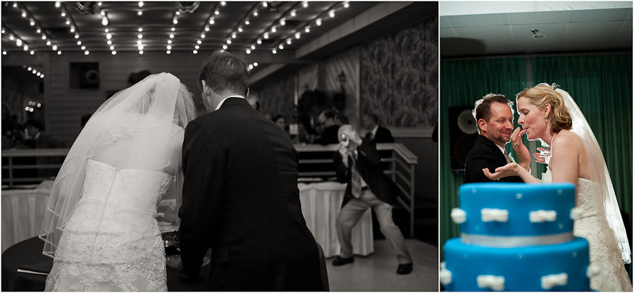 trinity-episcopal-terrys-catering-bloomington-wedding-12 funny cake cutting shots with relative getting photo