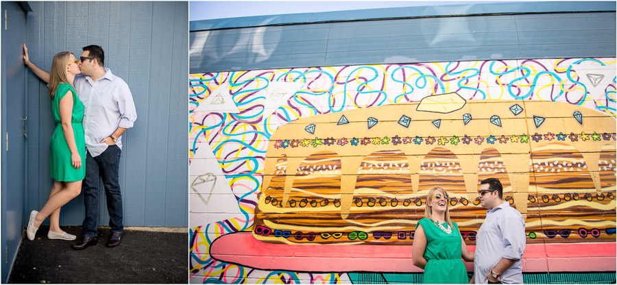 Bloomington-Indiana-University-Engagement-Photography-Lydia-John-01 Colorful, quirky, downtown Bloomington engagement photos