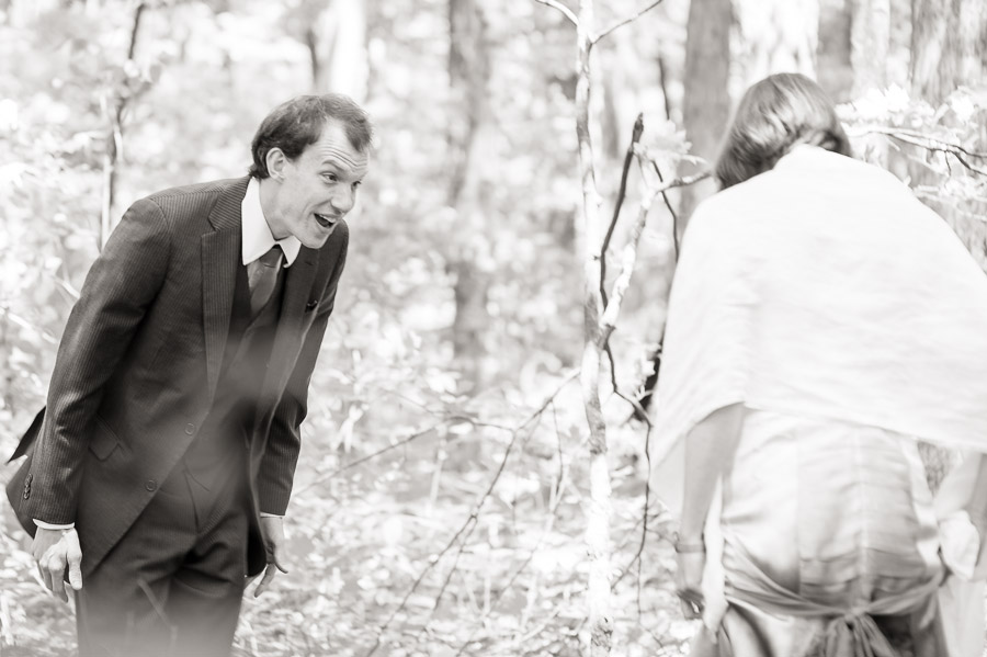 Kira-Andrew-Bloomington-Wedding-Photography-McCormicks-Creek-03 Awesome first look reaction at Bloomington Wedding