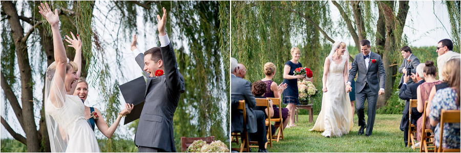 Dulls-Tree-Farm-Wedding-Photography-Indiana-Anna-Dan-12 fun, happy, cheerful bride and groom during outdoor farm wedding ceremony