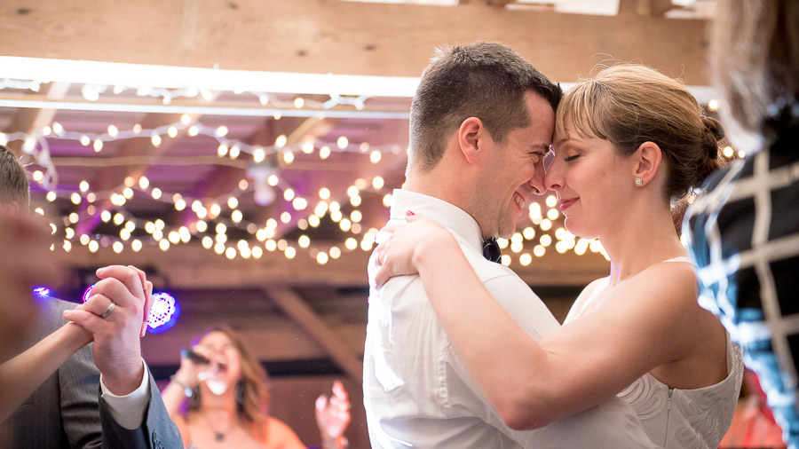 Dulls-Tree-Farm-Wedding-Photography-Indiana-Anna-Dan-22 fun bride and groom dance photo at Dull's Tree Farm barn