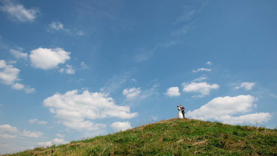 Dulls-Tree-Farm-Wedding-Photography-Indiana-Anna-Dan-06 creative, quirky, fun, minimalism portrait of bride and groom at Indiana farm wedding