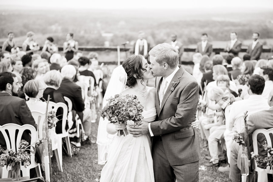 Bluemont-Vineyard-Wedding-Photography-Katie-Doug-10 sweet, romantic, after ceremony photo at Bluemont Vineyard wedding