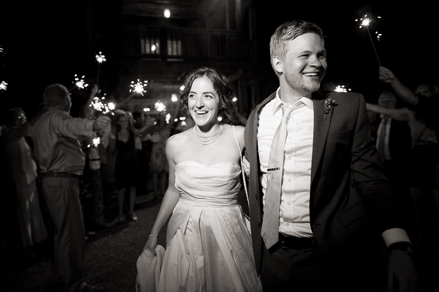 Bluemont-Vineyard-Wedding-Photography-Katie-Doug-18 fun, nighttime sparkler exit photo at Bluemont Vineyard