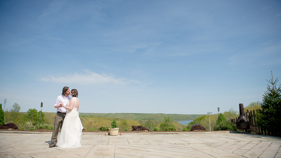 Beautiful wedding at Scenic View Lodge overlooking Lake Monroe in Bloomington, IN