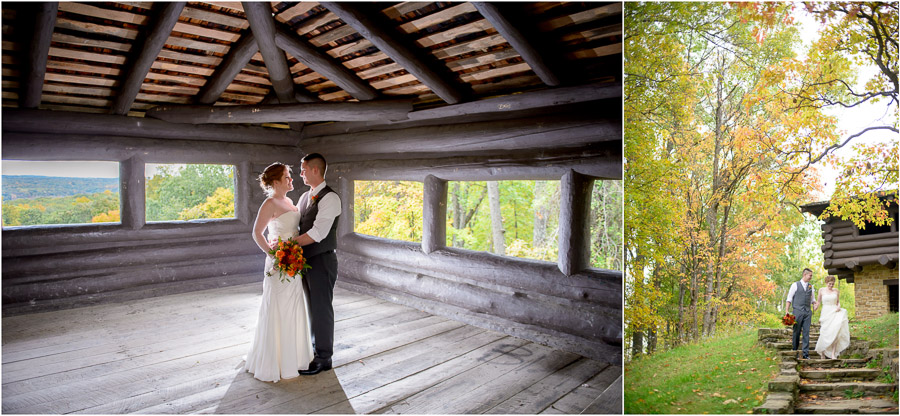 Brown County State Park Wedding Ashley Jared Wedding Beautiful And Creative Portraits Of Bride Groom Around Brown County State Park