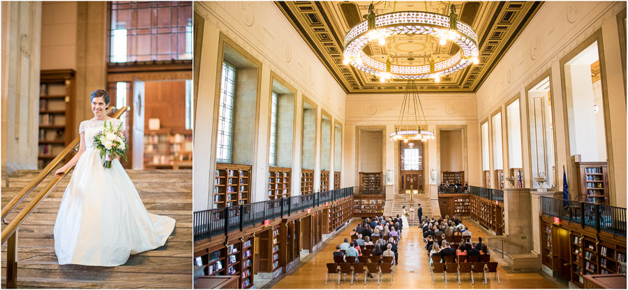 Indiana Historical Society Wedding Photos Emily Josh Indianapolis Central Library Wedding Photography